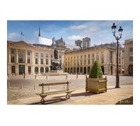 Tableau sur toile sur la place royale de Reims 45x65 cm CEANOTHE Décoration Murale Art Décoratif Muraux Peinture Imprimée en HD Salon Chambre Bureau Fabriqué en France Multicolore