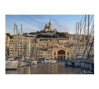 Tableau sur toile théatre et Notre-Dame 65x97 cm CEANOTHE Décoration Murale Art Décoratif Muraux Peinture Imprimée en HD Salon Chambre Bureau Fabriqué en France Jaune