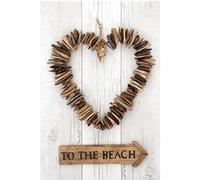 Tableau sur toile to the beach 30x45 cm CEANOTHE Décoration Murale Art Décoratif Muraux Peinture Imprimée en HD Salon Chambre Bureau Fabriqué en France Marron G