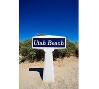 Tableau sur toile Utah Beach 45x65 cm CEANOTHE Décoration Murale Art Décoratif Muraux Peinture Imprimée en HD Salon Chambre Bureau Fabriqué en France Beige G