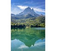 Tableau sur toile vallée d'Ossau 65x97 cm CEANOTHE Décoration Murale Art Décoratif Muraux Peinture Imprimée en HD Salon Chambre Bureau Fabriqué en France Vert G