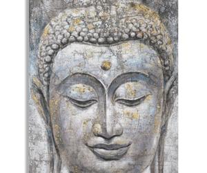 TABLEAU SUR TOILE VISAGE BOUDDHA LUMIERE -A-