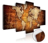 Tableau sur verre acrylique Acrylic prints - Bronze map I-Taille L 200 x H 100 cm Imprimé G