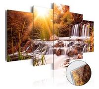 Tableau sur verre acrylique Autumn's Valley-Taille L 200 x H 100 cm Imprimé