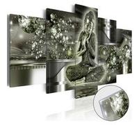 Tableau sur verre acrylique Emerald Buddha-Taille L 200 x H 100 cm
