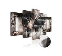 Tableau sur Verre Acrylique "Graphite Map" 50 x 100 cm