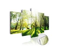 Tableau sur verre acrylique Green Glade-Taille L 200 x H 100 cm