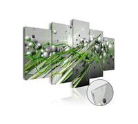 Tableau sur verre acrylique Green Rhythm-Taille L 200 x H 100 cm Imprimé