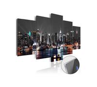 Tableau sur verre acrylique Grey Sky-Taille L 200 x H 100 cm