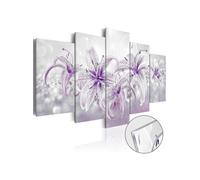 Tableau sur verre acrylique Purple Graces-Taille L 200 x H 100 cm