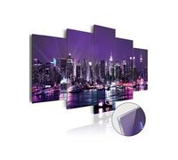 Tableau sur Verre Acrylique "Purple Sky" 100 x 200 cm Multicolore G