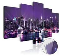 Tableau sur Verre Acrylique "Purple Sky" 100 x 200 cm Multicolore G