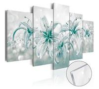 Tableau sur Verre Acrylique "Sapphire Lilies" 50 x 100 cm Multicolore G