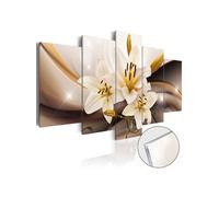 Tableau sur verre acrylique Shiny Lily-Taille L 200 x H 100 cm