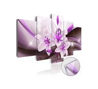 Tableau sur verre acrylique Violet Desert Lily-Taille L 200 x H 100 cm