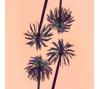 Tableau sur verre sunset palmier 45x45 cm CEANOTHE Décoration Murale Art Décoratif Muraux Peinture Imprimée en HD Salon Chambre Bureau Fabriqué en France Orange G