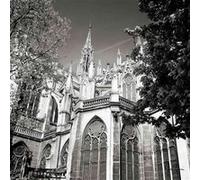 Tableau sur verre synthétique basilique Saint-Epvre de Nancy 90x90 cm CEANOTHE Décoration Murale Art Décoratif Muraux Peinture Imprimée en HD Salon Chambre Bureau Fabriqué en France Noir & blanc G