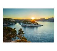 Ceanothe Tableau sur Verre synthétique calanque Port-Miou 65x97 cm Impression Image en Haute Définition Tableau Mural décoratif Fabriqué en France