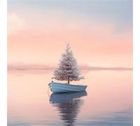 Tableau sur verre synthétique douceur naturelle 90x90 cm CEANOTHE Décoration Murale Art Décoratif Muraux Peinture Imprimée en HD Salon Chambre Bureau Fabriqué en France Rose G