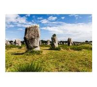 Tableau sur verre synthétique menhirs de Carnac 65x97 cm CEANOTHE Décoration Murale Art Décoratif Muraux Peinture Imprimée en HD Salon Chambre Bureau Fabriqué en France Vert G