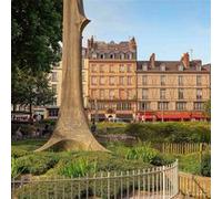 Tableau sur verre synthétique monument Jeanne d'Arc Rouen 90x90 cm CEANOTHE Décoration Murale Art Décoratif Muraux Peinture Imprimée en HD Salon Chambre Bureau Fabriqué en France Multicolore G