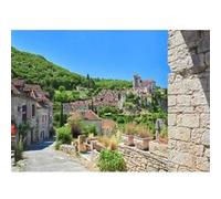 Tableau sur verre synthétique parc naturel des Grands Causses 65x97 cm CEANOTHE Décoration Murale Art Décoratif Muraux Peinture Imprimée en HD Salon Chambre Bureau Fabriqué en France Multicolore G