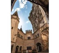 Tableau sur verre synthétique Rocamadour Lot 65x97 cm CEANOTHE Décoration Murale Art Décoratif Muraux Peinture Imprimée en HD Salon Chambre Bureau Fabriqué en France Beige G