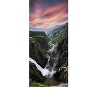 Tableau sur verre synthétique sérénité 65x145 cm CEANOTHE Décoration Murale Art Décoratif Muraux Peinture Imprimée en HD Salon Chambre Bureau Fabriqué en France Vert G