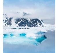 Tableau sur verre synthétique silence naturel 90x90 cm CEANOTHE Décoration Murale Art Décoratif Muraux Peinture Imprimée en HD Salon Chambre Bureau Fabriqué en France Bleu G