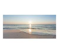 Tableau sur verre synthétique sunset 65x145 cm CEANOTHE Décoration Murale Art Décoratif Muraux Peinture Imprimée en HD Salon Chambre Bureau Fabriqué en France Bleu G