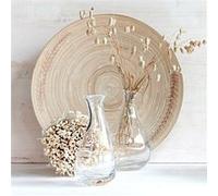Tableau sur verre vase avec épille 45x45 cm CEANOTHE Décoration Murale Art Décoratif Muraux Peinture Imprimée en HD Salon Chambre Bureau Fabriqué en France Beige G
