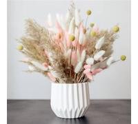 Tableau sur verre vase de fleurs séchées 45x45 cm CEANOTHE Décoration Murale Art Décoratif Muraux Peinture Imprimée en HD Salon Chambre Bureau Fabriqué en France Beige G