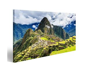 Tableau Tableaux sur toile Machu Picchu, Pérou. Site du patrimoine mondial de l'UNESCO. L'une des sept nouvelles merveilles du monde Impression Image Motif moderne Décoration Affiche Photo PJR-1P-N