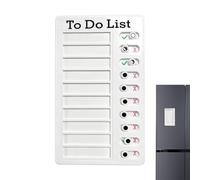 Tableau tâches enfant - Panneau Coulissant Réutilisable Pour Un Planning | Tableau Blanc Checklist - Pour la planification des tâches et l'organisation à la maison, à l'école et en