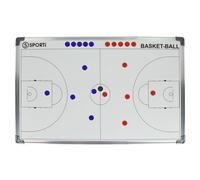 Tableau tactique basket 60x90cm Sporti France - blanc