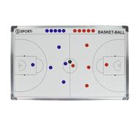 Tableau tactique basket 60x90cm Sporti France - blanc