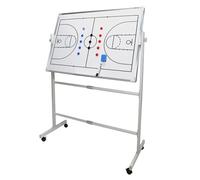 Tableau Tactique Basketball, Bloc-Notes pour Entraîneurs de Basketball pour Plan de Jeu Adulte, avec Stylo Marqueur et Gomme, Support Rétractable, Idéal pour L'entraînement(Basketball)