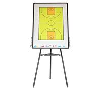 Tableau Tactique Basketball Magnétique, Planches D'entraînement Tactique Portable, Matériau Durable avec Trépied Réglable, Facile à Utiliser, Idéal pour l'enseignement