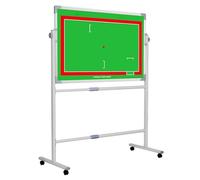 Tableau Tactique de Basketball, Tableau D'entraînement de Football pour L'entraînement, Matériau Durable, Panneau Rotatif à 360°, avec Stylo Marqueur et Effaceur(Ice Hockey)