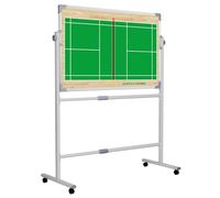 Tableau Tactique de Basketball, Tableau D'entraînement de Football pour L'entraînement, Matériau Durable, Panneau Rotatif à 360°, avec Stylo Marqueur et Effaceur(Volleyball)