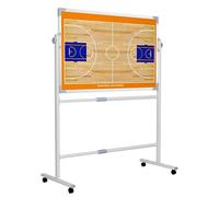 Tableau Tactique de Basketball, Tableau D'entraînement de Football pour L'entraînement, Matériau Durable, Panneau Rotatif à 360°, avec Stylo Marqueur et Effaceur(Football)