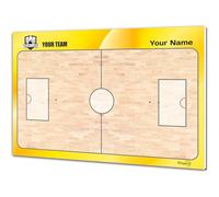 Tableau Tactique de l'entraîneur de Rink Hockey. Double Face, adapté pour marqueur effaçable à Sec. Personnalisé avec Couleur, Blason ou Logo, nom et Club. (Large)