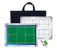 Tableau Tactique Double Face pour Le Badminton, Tableau de Badminton Magnétique Double Face, avec Stylo, Portable et Durable, pour Les Compétitions et Les Entraînements