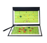 Tableau Tactique Football Entraîneur Board, Tableaux Tactiques de Football, avec Stylos Effaçables et Pièces d'échecs, Design Pliable, pour l'entraînement