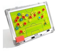Tableau Tactique Football - ZGEER - Pliable et Portable - Marqueur Magnétique - Noir