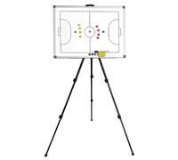 Tableau Tactique Futsal, Tableau Futsal Entraîneur Effaçable Double Face pour Entraîneurs, avec Trépied et Sac de Transport, Montage Facile, Les Compétitions et L'entraînement(Small)