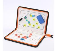 Tableau Tactique Magnétique De Balle De Hockey sur Glace, Tableau Tactique D'entraînement, avec Marqueur pour Tableau Blanc et Pièces D'échecs Magnétiques, pour Match