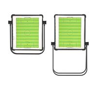Tableau Tactique Magnétique de Football, Tableau Blanc de Basket-ball pour Entraîneurs, Conception Double Face, avec Support Réglable en Hauteur, pour La Compétition(Green,Small)