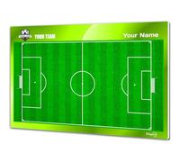 Tableau Tactique pour entraîneur de Football. Double Face, adapté aux marqueurs effaçables à Sec. Personnalisé avec Couleur, emblème ou Logo, nom et Club. (Large)