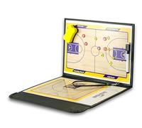 Tableau tactique pour entraîneurs, Tableau d'entraînement de basket-ball portable, presse-papiers tactique for entraîneurs, tableau noir stratégie, avec marqueurs joueur, effaçable, stylo